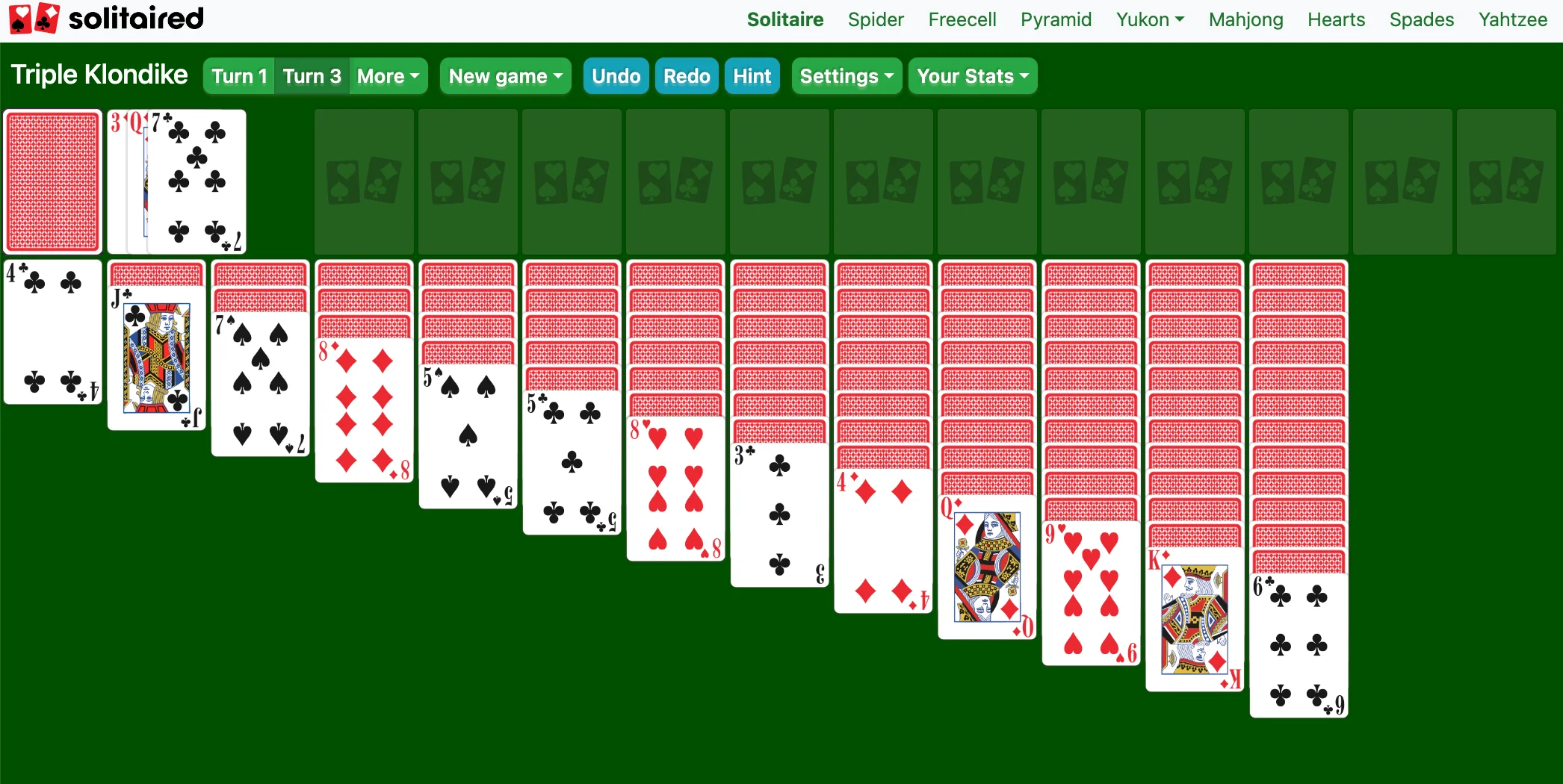 Spider solitaire free online game